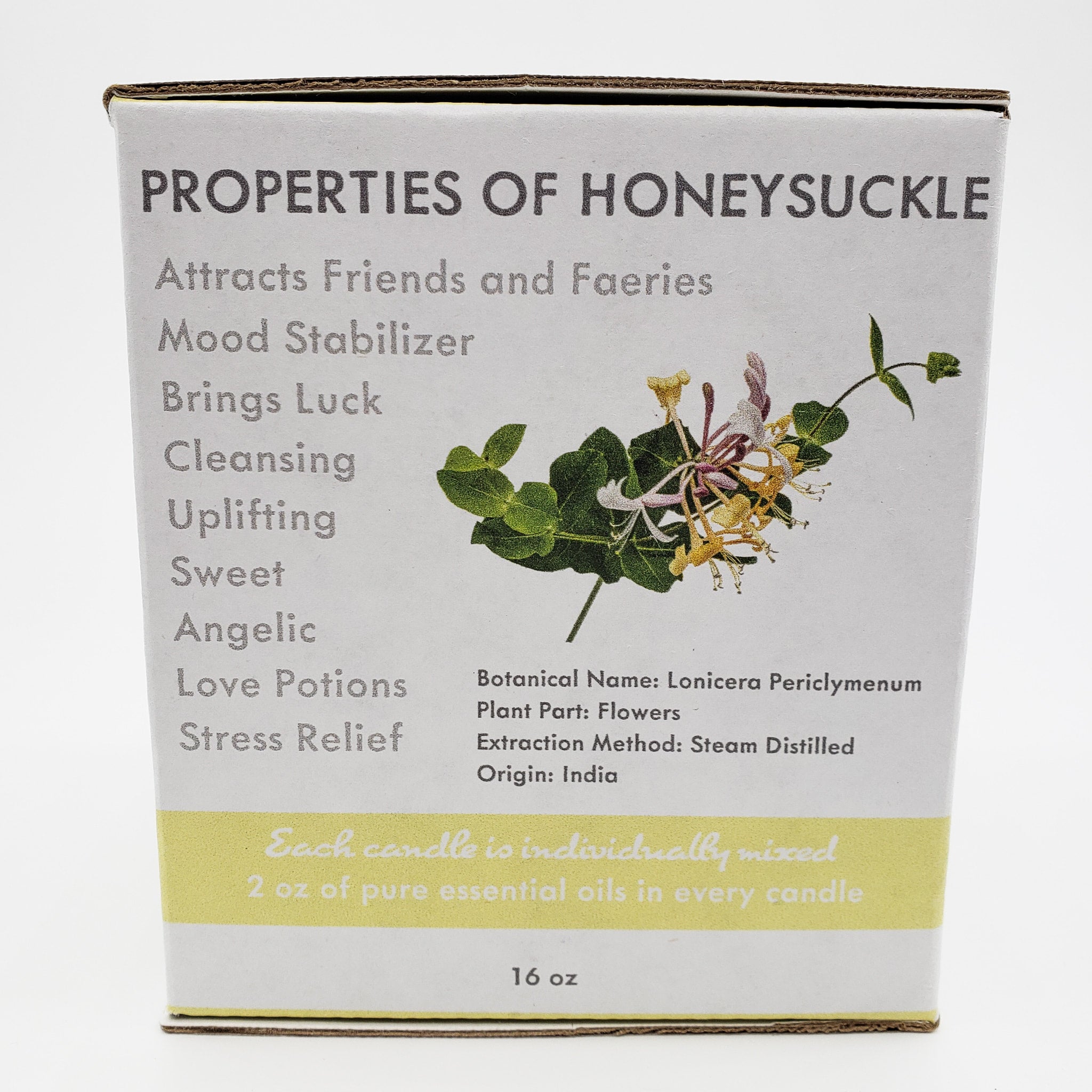 Honeysuckle Lemon Aromatherapy candle